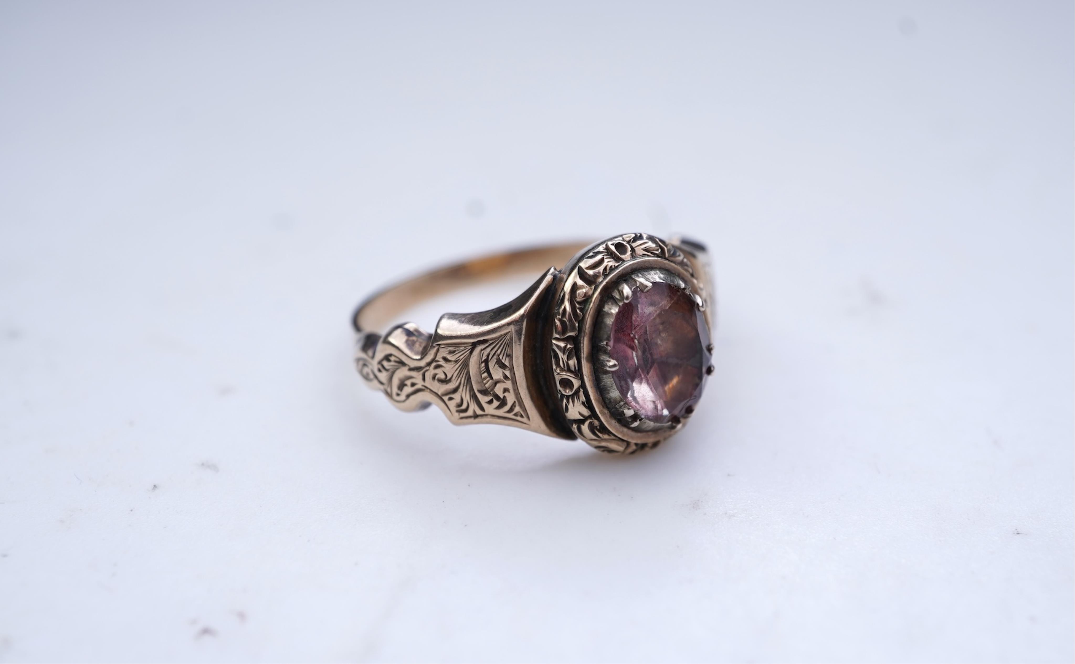 A citrine ring, 19th century